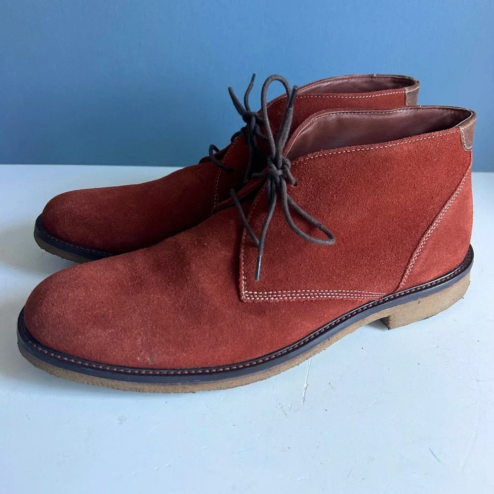 Johnston Murphy Men's Chukka Boots Size 11.5 Brown Suede Desert